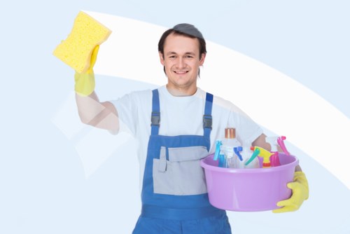 Local Heston carpet cleaners working on a high-traffic floor