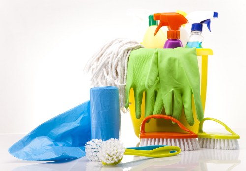 Busy commercial flooring maintained by carpet cleaning services in Heston