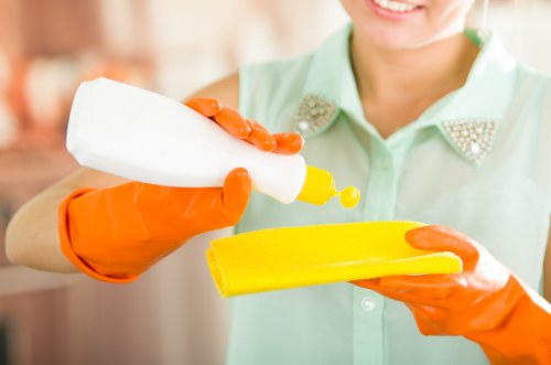 Professional carpet cleaning process for commercial premises in Heston